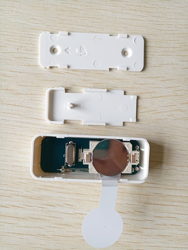 Sensor magnético de apertura de puerta unidireccional con botón de emergencia, inalámbrico, 433MHz, para sistemas de alarma