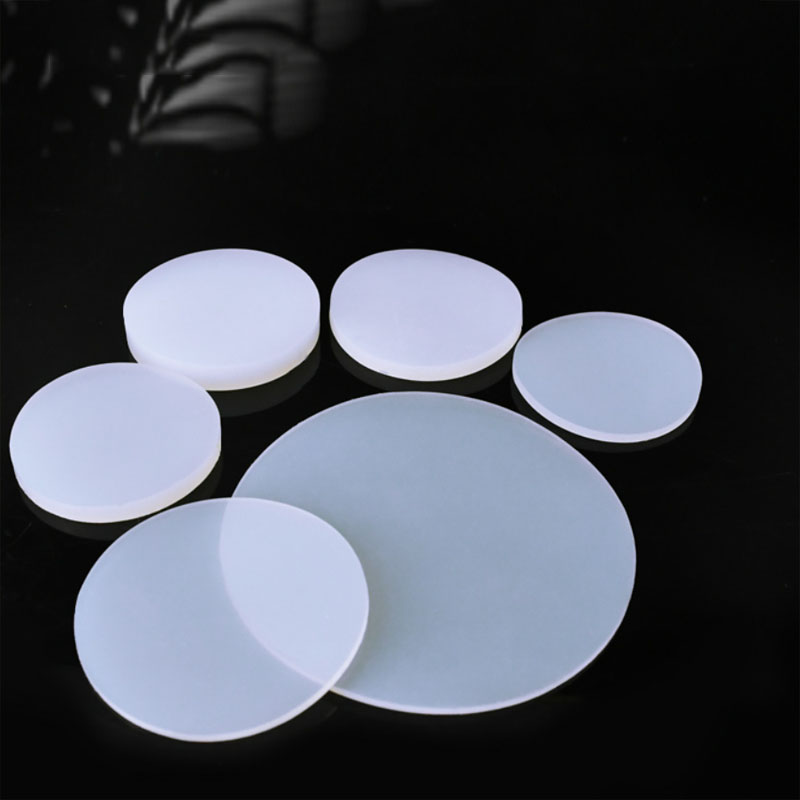 Silikonpackning vit rund gummiduk tjock 1mm 2mm 3mm silikongummimatta silikon solid skivtätningsring dia 15-100mm