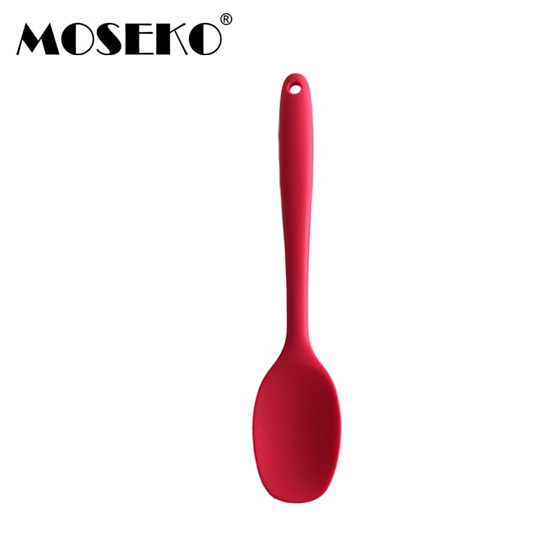 MOSEKO Silicone Spoon Mixing Spoon Cake Pastry Butter Cream Spatula Kitchen Baking Accessories DIY Cake Decorating Tools