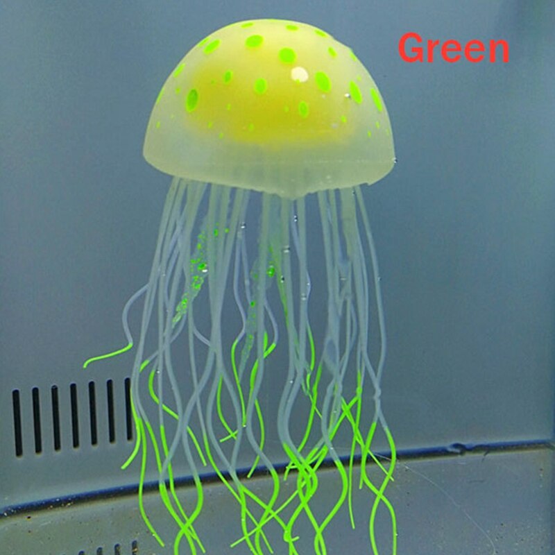Aquarium Decorations Large Luminous Simulation Silicone Jellyfish Aquarium Marine Landscaping Decoration Crafts