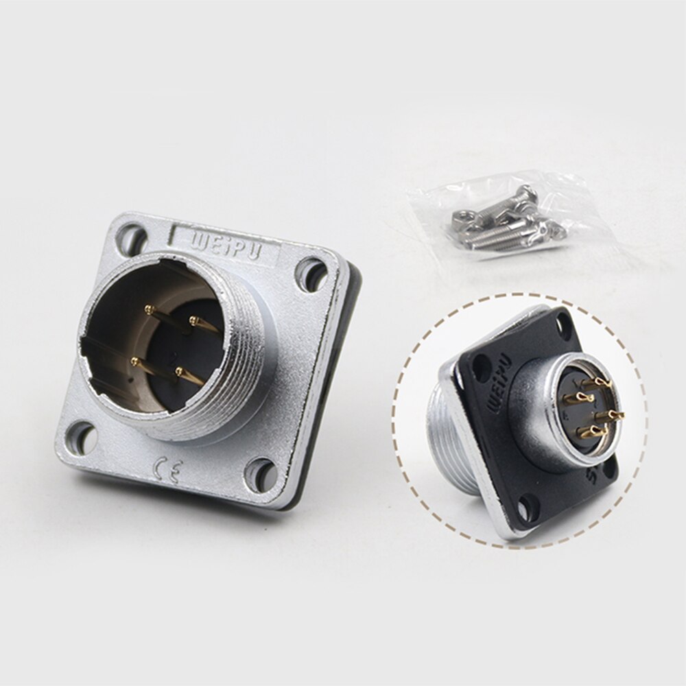 WEIPU WS28 TQ + Z 2 3 4 7 10 12 16 17 20 24 26 Stift Elektrische Wasserdichten Stecker schott Adapter M28 Weibliche Stecker Männlichen Buchse: 4Stift Steckdose