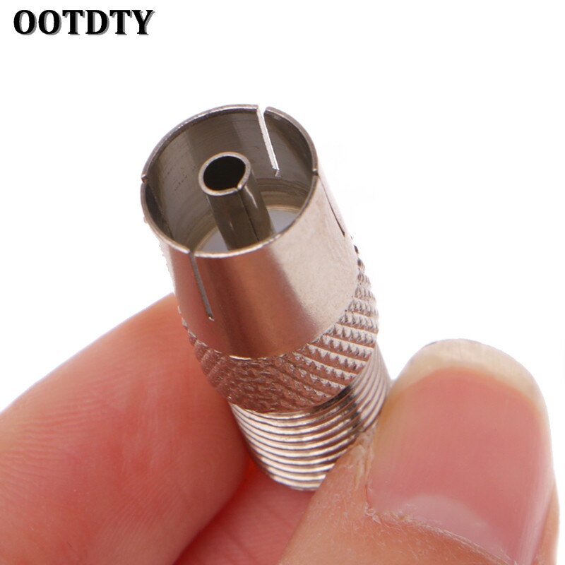 OOTDTY – prise femelle F vers Jack femelle PAL, adaptateur coaxial RF droit, connecteur TV de type F, 10 pièces