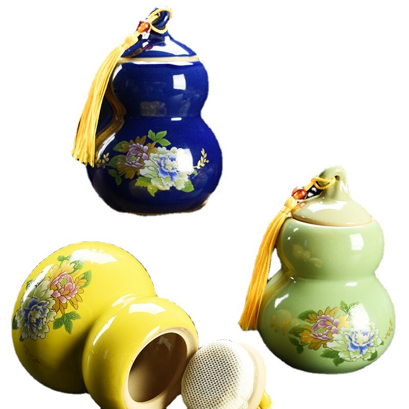 Gourd Pet Urn - Pets buried in ceramic tank urns Ceramics