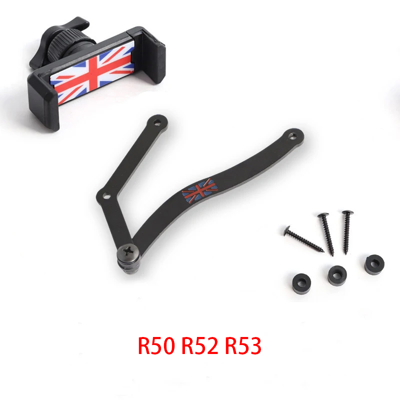 Support de téléphone pour voiture, support de téléphone pour MINI Cooper R50, R52, R55, R56, R57, R60, F54, F55, F56, F57, F60, , mobile, GPS, rapide, ket réinitialisation, accessoires: Orange