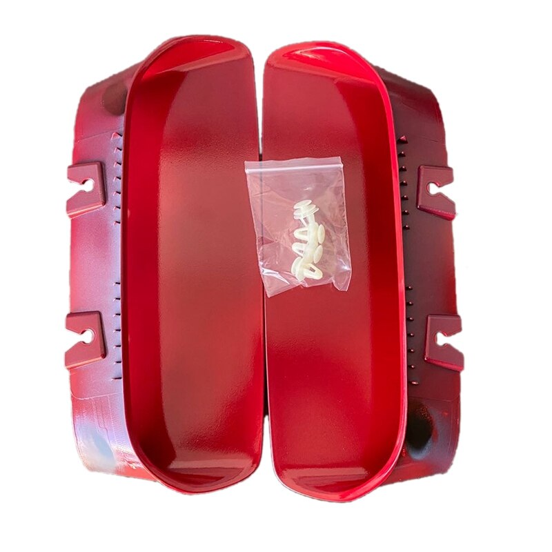 Conjunto de biseles de capó para Dodge Challenger Redeye, hecho a mano, izquierda y derecha, 68378080AD, 68378081AD, Rojo