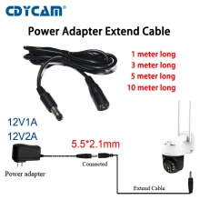 10m 5m 3M 1m 5.5*2.1mm DC Power connector Jack Adapter lead 12V cable DC female Male extension external Plug CCTV Camera Router