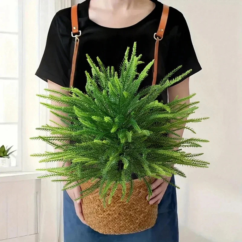 1Pc 8-Branch Artificial Pine Topiary Tree Outdoor Garden Ground Plug Decor