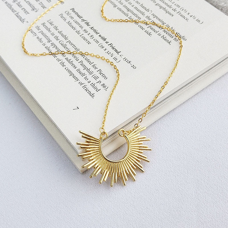 Halsketten Anhänger 925 Sterling Silber Boho Gold Kette Halskette Liebt Colares Compridos Collana Donna Schmuckstück Femme Takı Schmuck