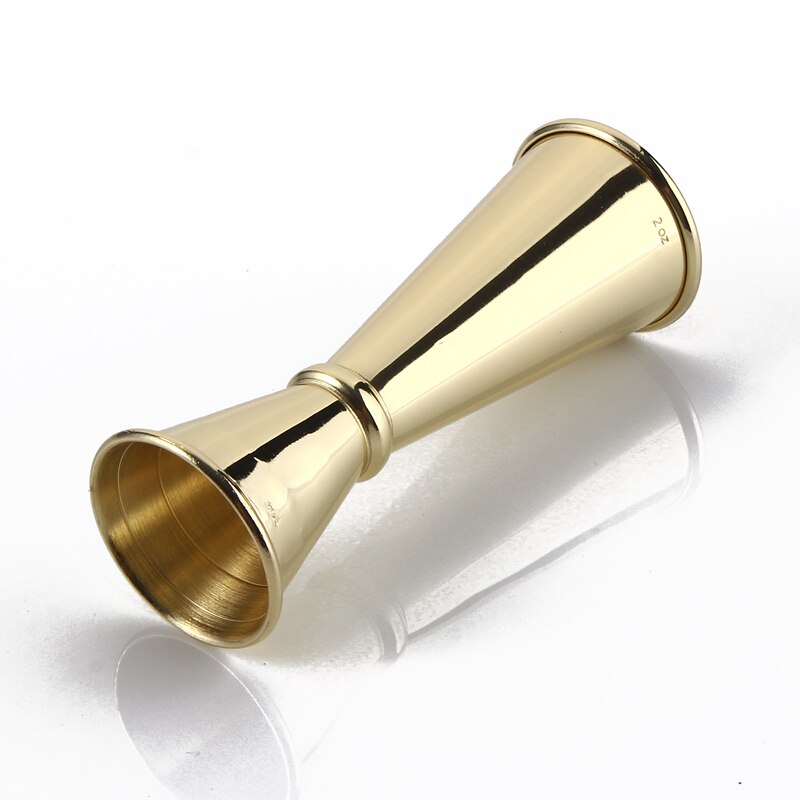 Premium Greenhill Double End Cocktail Jigger, 25/50 ml &amp; 1/2 oz with Inside Markings, 18/8 Stainless Steel Barware