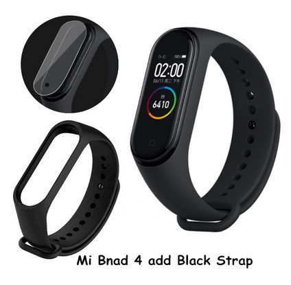 Original Xiao mi mi Band 4 Clever Uhr AMOLED Farbe Bildschirm Herzfrequenz Fitness Sport 50ATM Wasserdichte Clever Armbinde Bluetooth 5,0: CN hinzufügen Schwarz Gurt