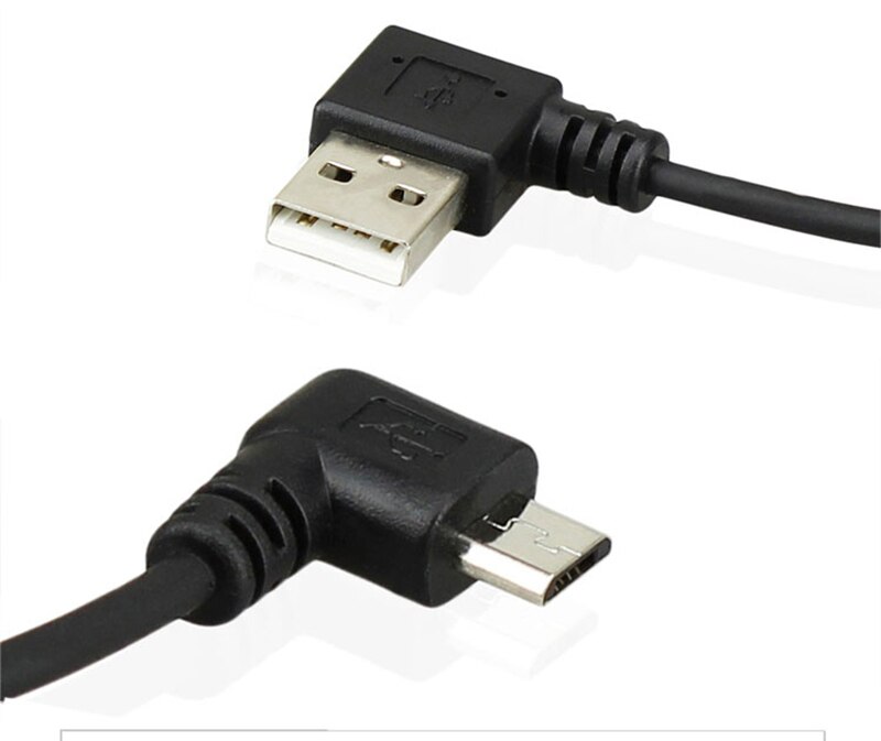 40cm usb 2.0 hane till micro usb 2.0 hane 90 graders micro usb vinklad vänster eller höger vinklad indragbar dataladdningskabel