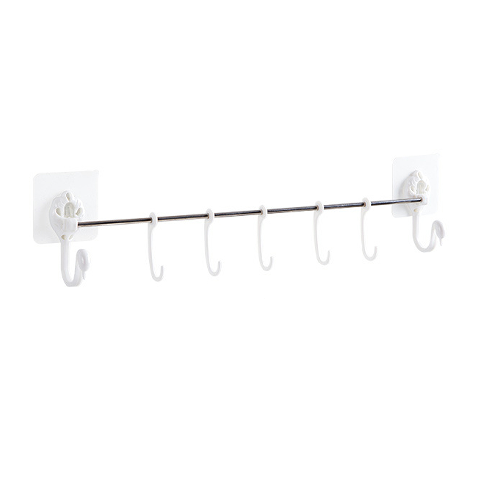 Zwaan Geen Ponsen Badkamer Haak Hanger Borstel Spons Wall Mount Organizer Duurzaam, Zwaan , sterke Lijm Geen Ponsen: WHITE