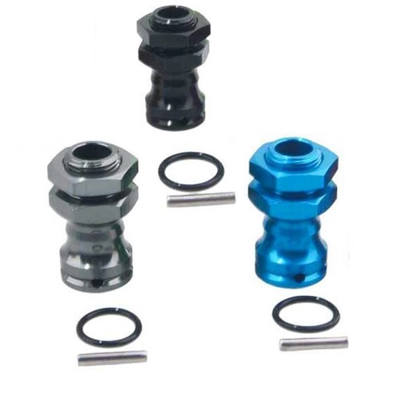 4 stk 89108 17mm hexadapterhjulnav 23 mm forlengelseskombinator for 1/8 rc terrengbil