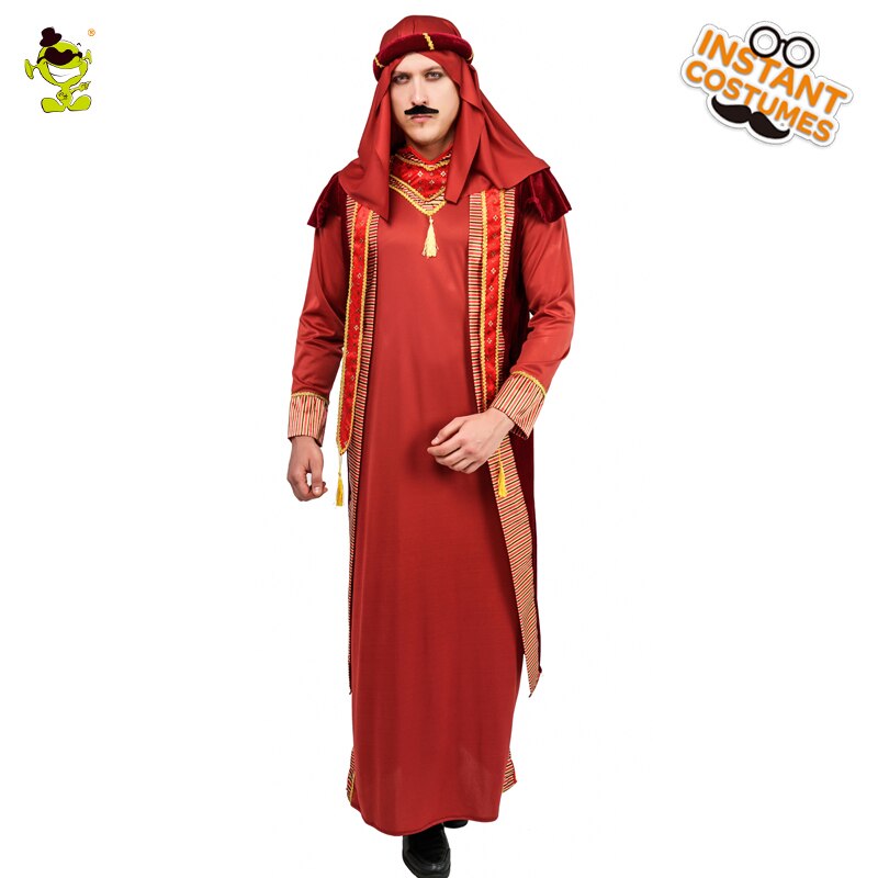 Mannen Arabische Gewaad Arabische Prins Kostuum Cosplay Arabische Prins Koning Purim Mannen Stadium Cosplay Arabische Prins Koning Kostuums