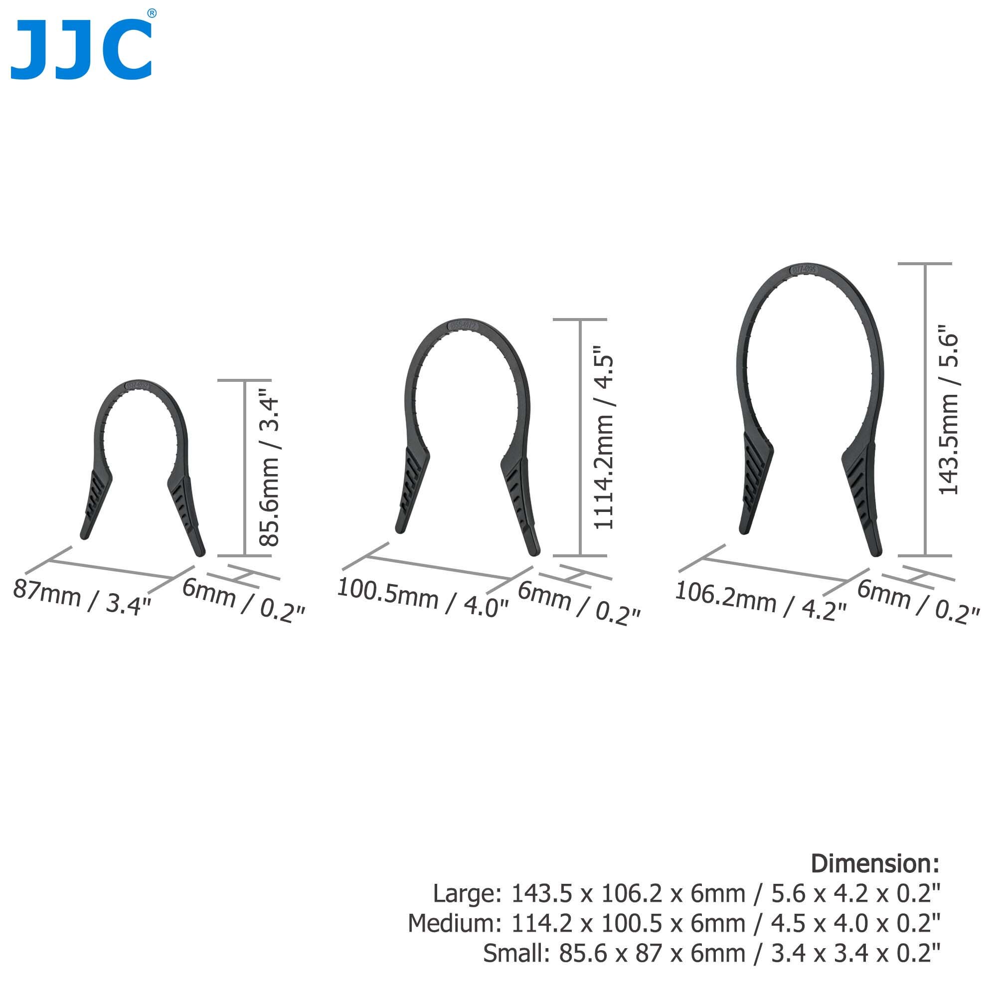 Kit di strumenti per la rimozione della chiave del filtro dell&#39;obiettivo della fotocamera JJC, 37-52mm 55-72mm 77-95mm MCUV UV CPL ND Filter per accessori Canon Nikon Sony