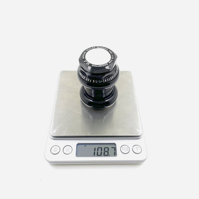 Union Jack – casque externe pour brompton, anodisé 1-1/8, 34mm, or, argent, rouge, noir
