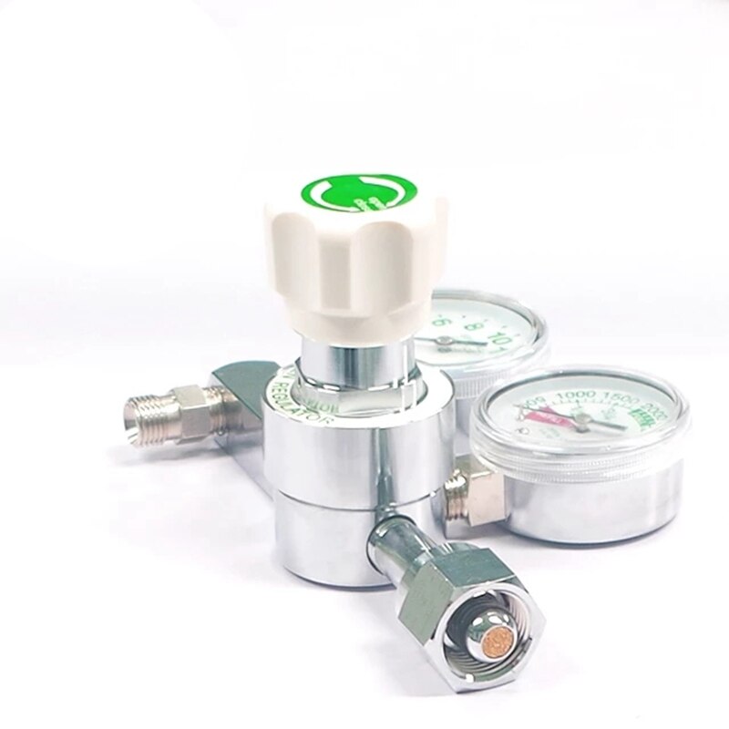 ! Oxygen Regulator CGA540 With Flowmeter Gauge High Pressure For For Oxygen Cylinder 4000Psi