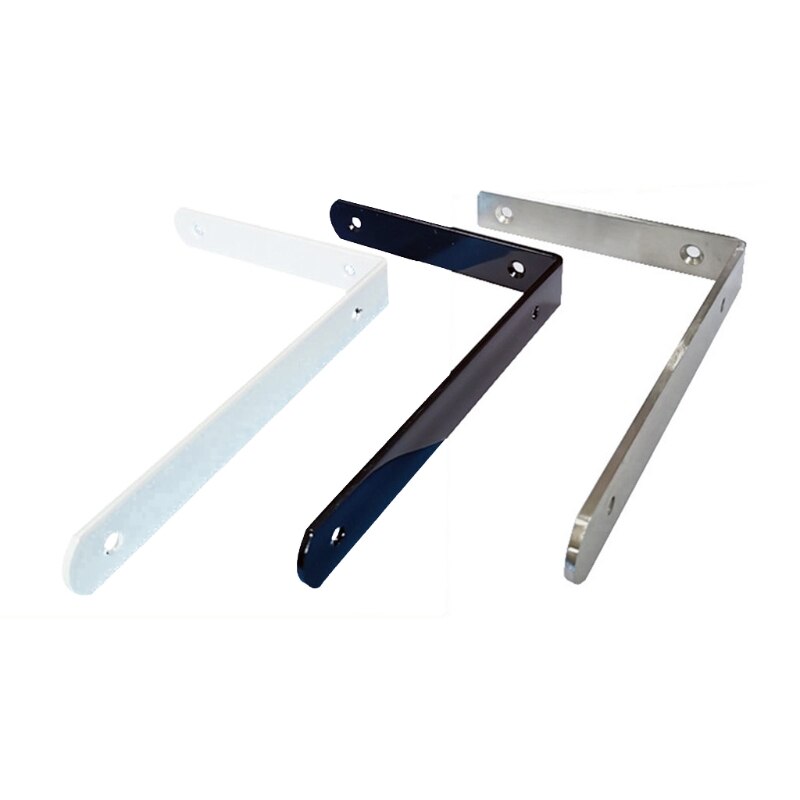 2 Pcs Thick L Shelf Bracket Metal Shelf Brackets Thickness 4mm Industrial Shelf Bracket Wall Hanging Shelf Bracket