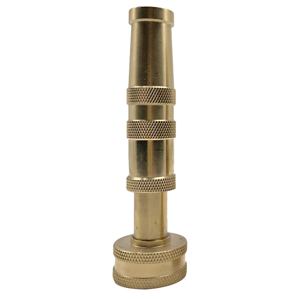 4 Inch Solid Brass Garden Hose Nozzle Heavy Duty Easy Twist Water Adjustable Hose Nozzle Garden Watering Accessories