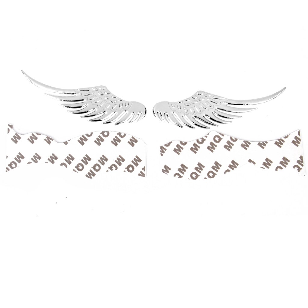Set Van Professionele Vleugels Met Dubbelzijdig Zelfklevend Papier Voor Auto Lichaam Interieur Externe Decoratie Zilver