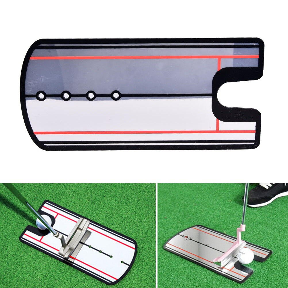 Golf Swing Straight Practice Golf Putting Mirror Alignment Training Aid 31 X 14.5cm Swing Trainer Eye Line Golf Accessories