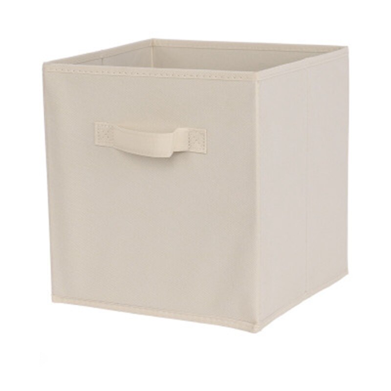Foldable Fabric Storage box Cube Bins Cloth Organizer storage Baskets Folding Nursery Closet Drawer Features Dual Handles: BG
