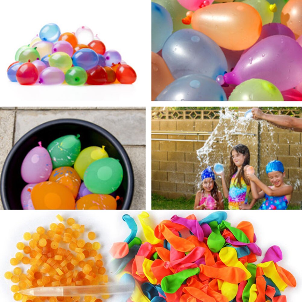 1000Pcs Kleurrijke Water Ballon Handig Water Bubble Bal Set Met Schuim Voor Kinderen Volwassenen Zomer Water Ballon