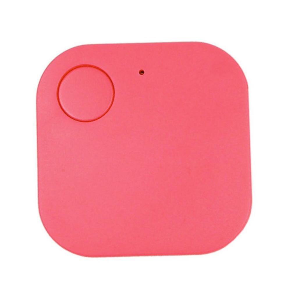 Quad-Square Wireless Anti-Lost Device Tracker Locator Object-Seeker Tracker Two-Way Alarm Anti-Lost Device: pink