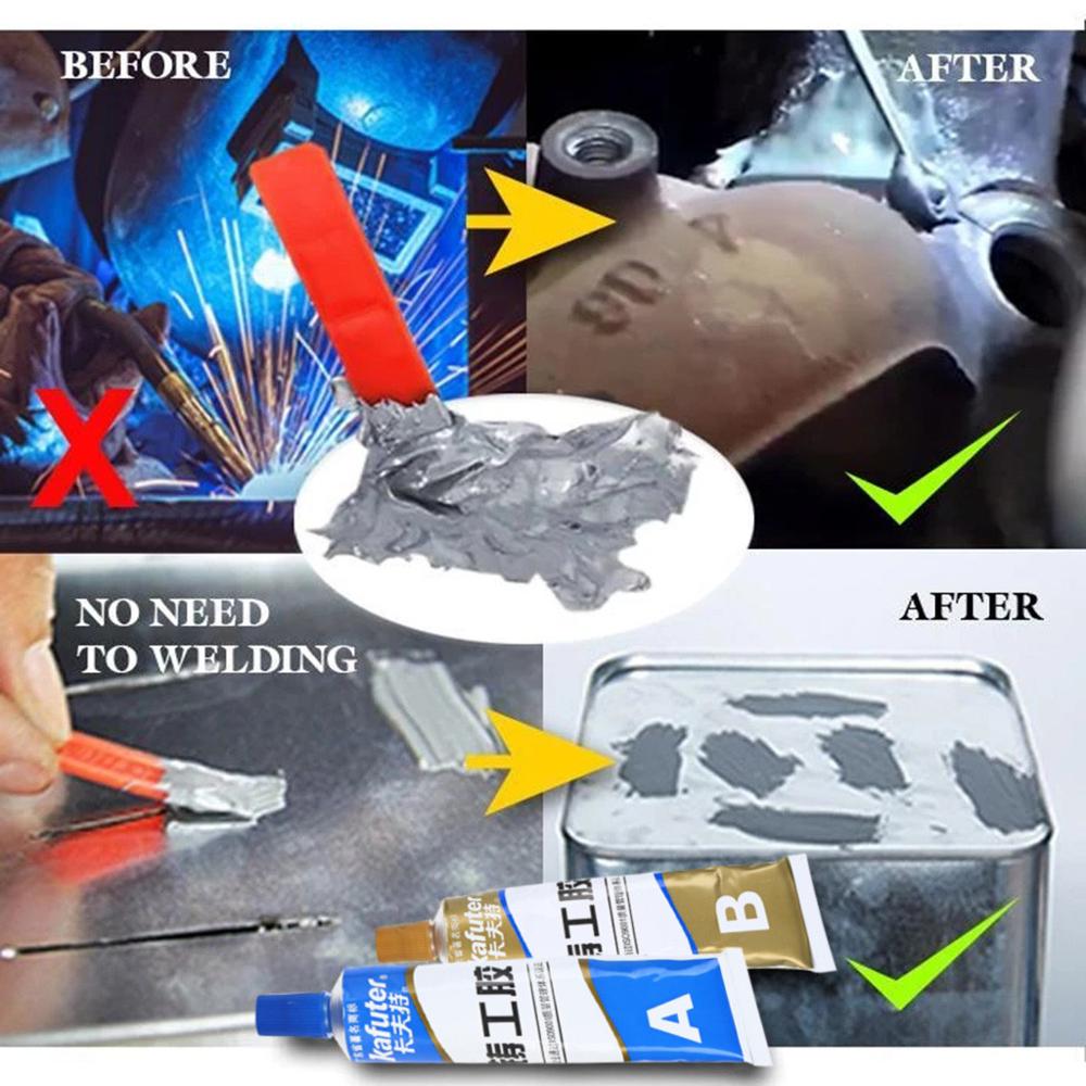Strong Adhesive Gel Industrial Heat Resistance Cold Weld Metal Repair Paste A&B Adhesive Gel #3D02