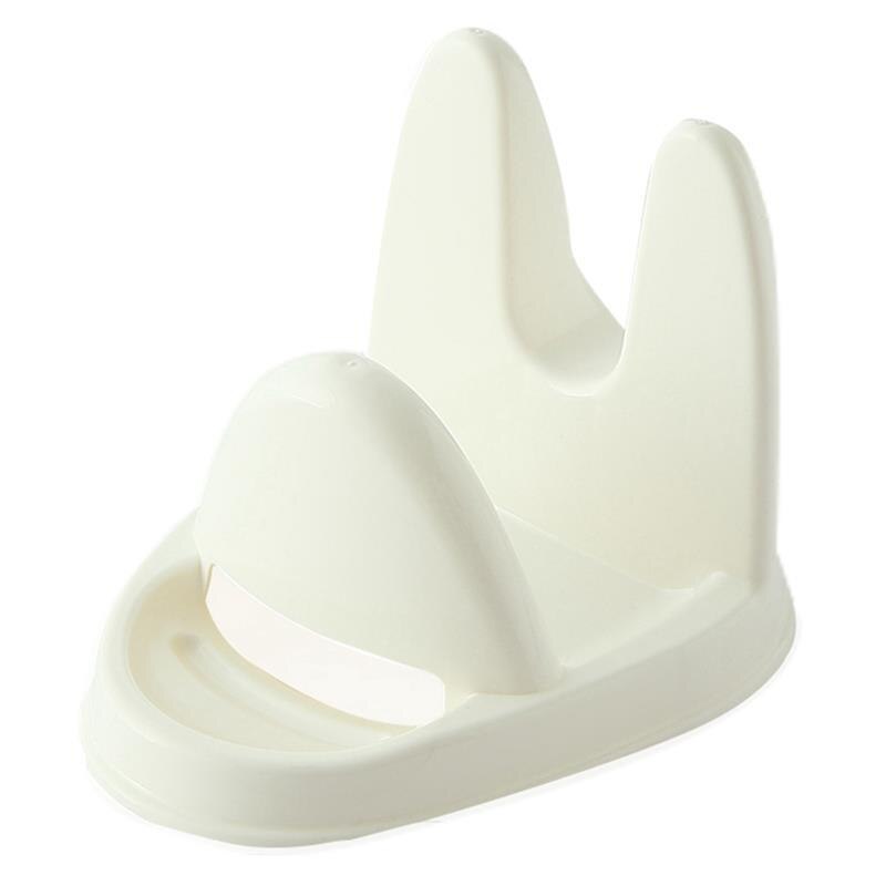 Cooking Tools Kitchen Solid Color Utensil Rest Spoon Rest Utensil Spatula Holder Heat Resistant Storage Shelves 3 Colors: White