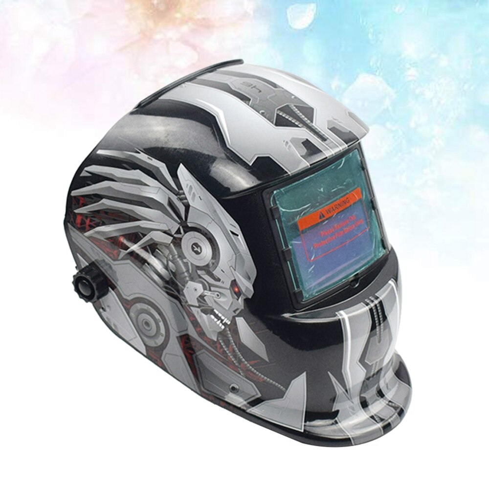 Solar Powered Welding Helmet Auto Darkening Welding Helmet Welding Mask Wide Shade Range Large Viewing Area (B Styl: Default Title