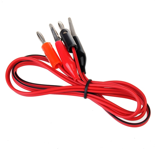 Banana Plug Mini Alligator Clip Test Lood Kabel 1M Voor Digitale Multimeters Krokodil Kabel Alligator Jumper Wire Test leads