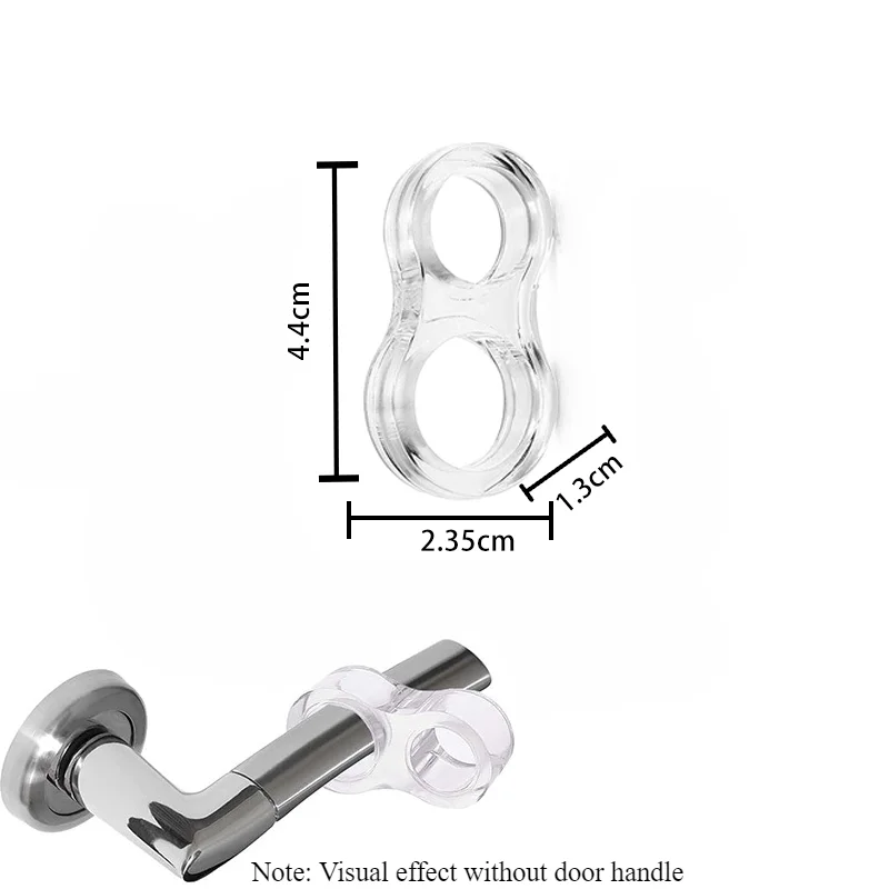Transparante Deurstop Deurklink Muurbeschermingen Meubelbeschermingen Pad Home Improvement Anti-Shock Borgring Stop: XL / WHITE