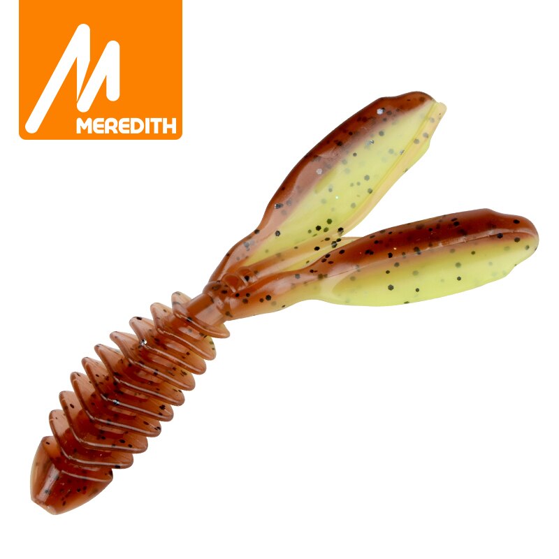 Meredith 20 stk dolivecraw  ii 74mm 3g jigging sluk silikon orm myk fiske agn reker bass karpe kunstig myk sluk takle