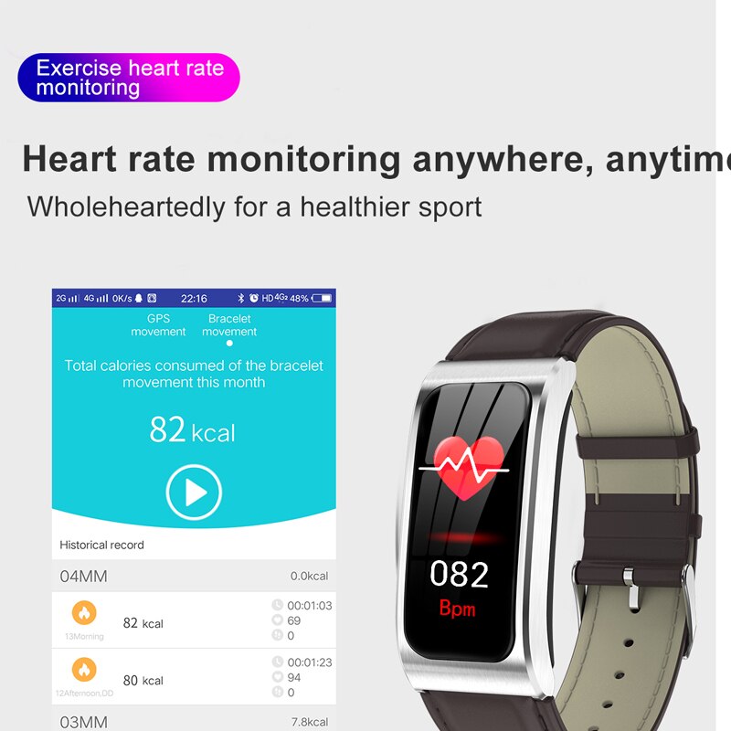 Smart armbånd  ak12 mænd kvinder pulsbånd søvn monitor blodtryk fitness tracker vandtæt farve skærm sportsur