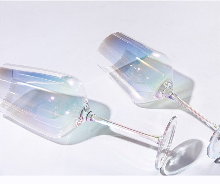 Verre à vin en cristal coloré arc-en-ciel, gobelet moderne, verre à champagne, verre à eau