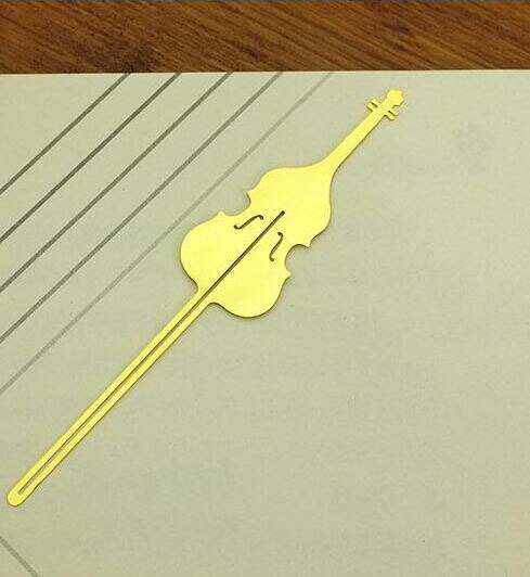 Instrumentos musicales occidentales de , marcapáginas de música creativos de Metal, marcapáginas para oficina, papelería de aprendizaje, de negocios: C