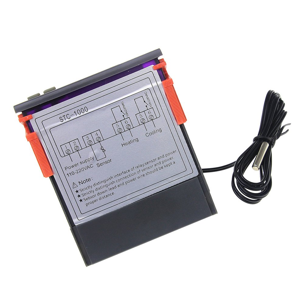 Stc-1000 Dual Relay Output Led Digital Temperature Controller Thermostat Cooling Heating Thermostat