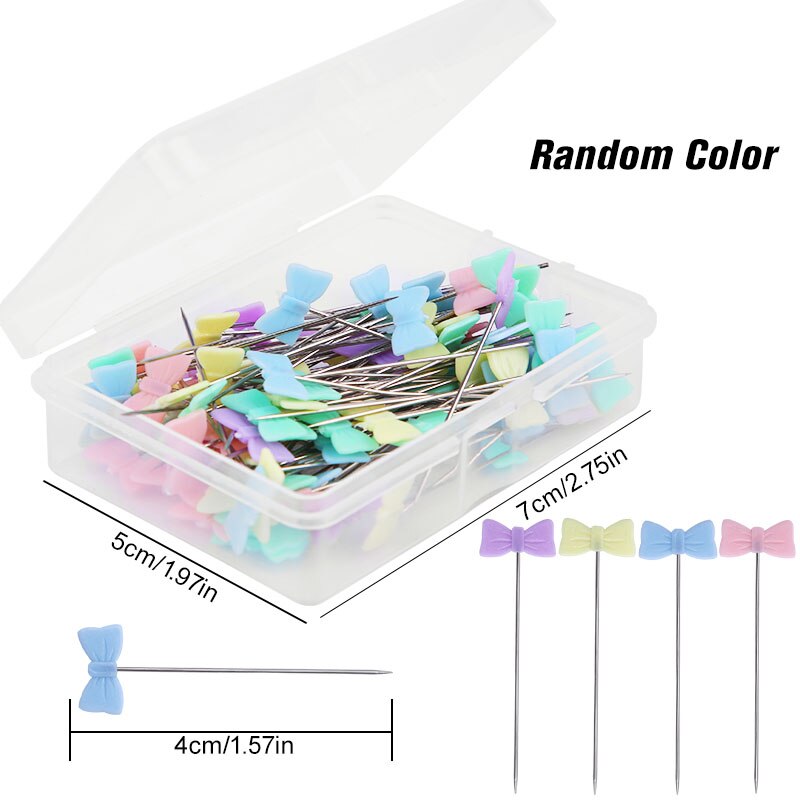 Lmdz 50/100 Pcs/Box Positionering Naald Patchwork Pinnen Naaien Marker Naald Spelden Diy Handgemaakte Diy Naaien Accessoires