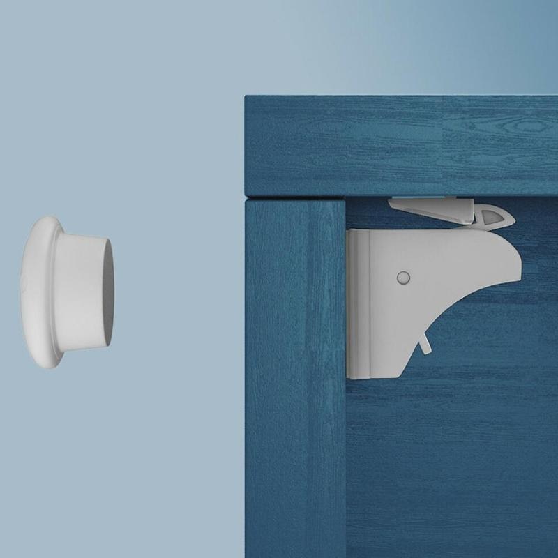 Child Cabinet Door Magnetic Locker Kids Safety Magnetic Lock Children Protection Drawer Cupboard Security Latches