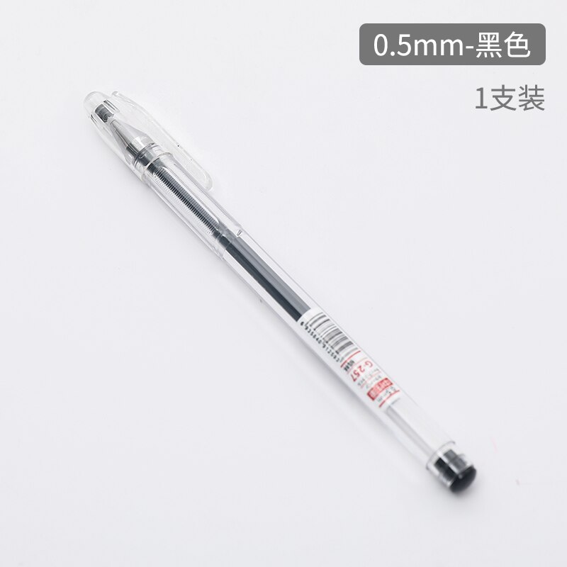 1 pc Simple Gel Pen Black Pen 0.5mm 0.38 mm Needle 3 Colors Normal Student Exam Signature Pen School Office Supplies