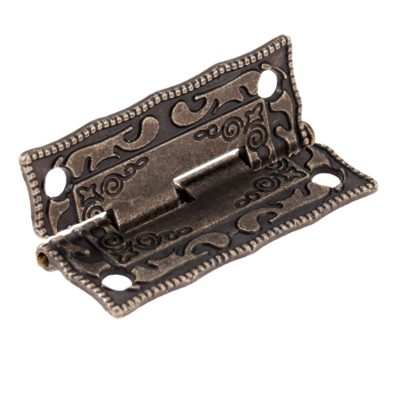 3 teile/satz Antike Bronze- Vorhängeschloss Holz Kasten verriegeln Haspe + Koffer Schrank Scharnier Möbel Dekorative Hardware- retro