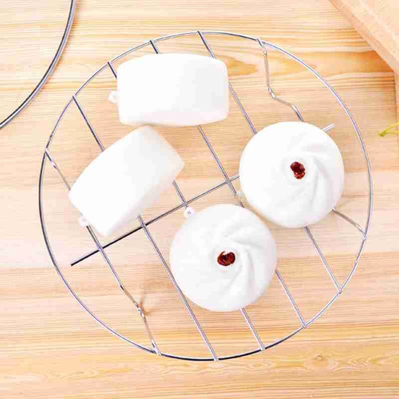 Koken Rack Ronde 304 Stalen Bakken En Koeling Rack Dampende Magnetron Stoommandje W Rack Stand Instant Kookgerei A9B0