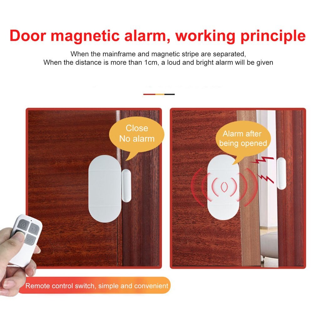 Deur raam alarmen toegang beveiliging abs draadloze afstandsbediening deur sensor alarm host inbreker beveiliging alarmsysteem thuis
