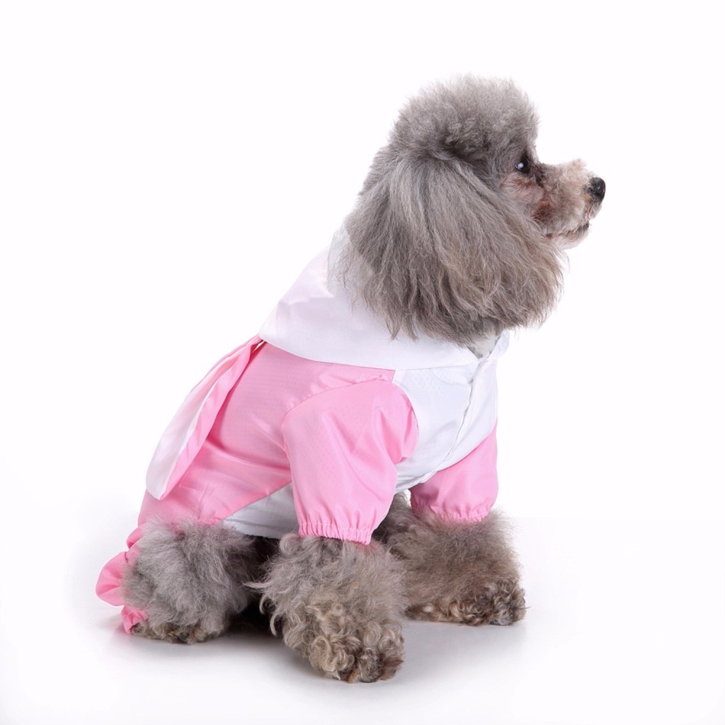dog Reflective Raincoat Dog Rain Jacket Jumpsuit Waterproof Pet Clothes Safety Rainwear For Pet Small Medium Dogs Puppy