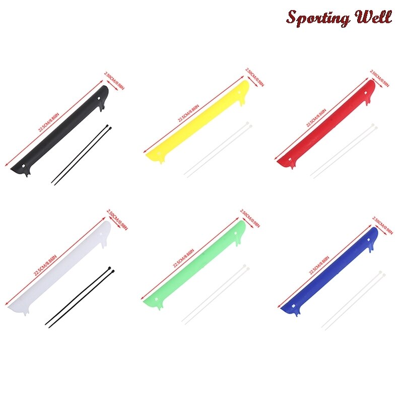 Protector de cadena para bicicleta, Protector de cadena de plástico colorido para ciclismo, Protector de marco de cuidado, piezas de ciclismo, 1 ud.
