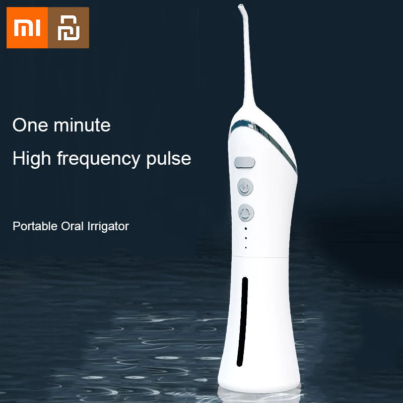 XIAOMI-irrigador Dental con chorro de agua, limpieza Dental, blanqueamiento Dental, impermeable, lavadora bucal, hilo Dental