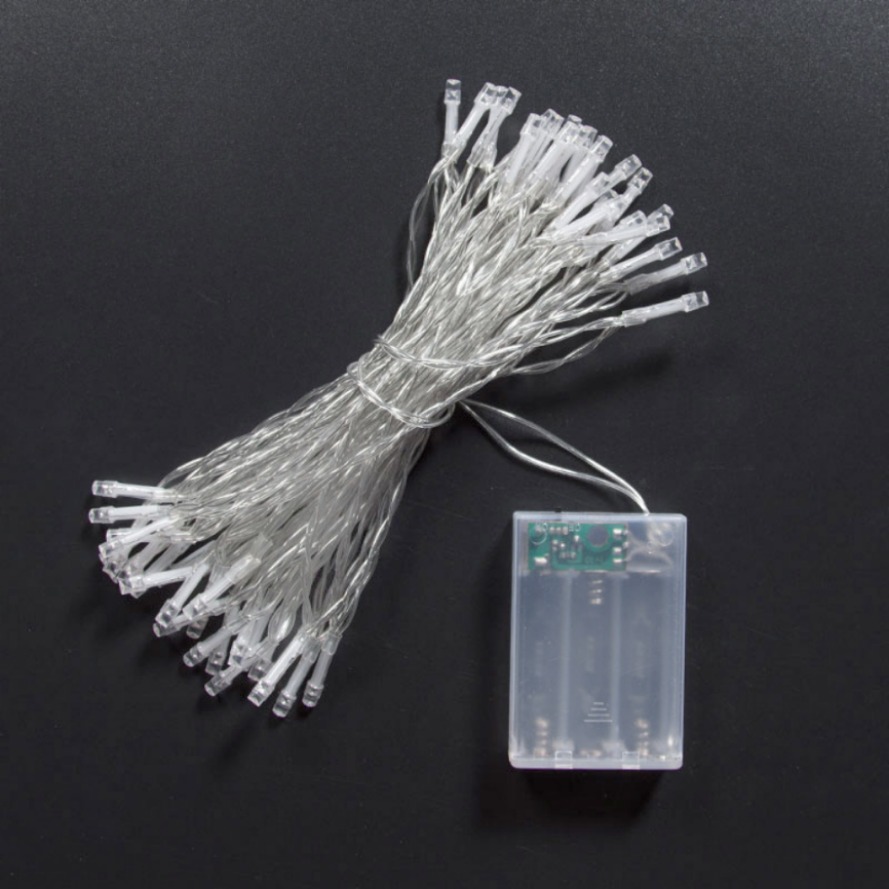 5/10M Girlande Weihnachtsbaum Gebühr Licht Batterie Kasten Schnur Lampe Kette Wasserdicht Hause Hochzeit Party draussen Dekor