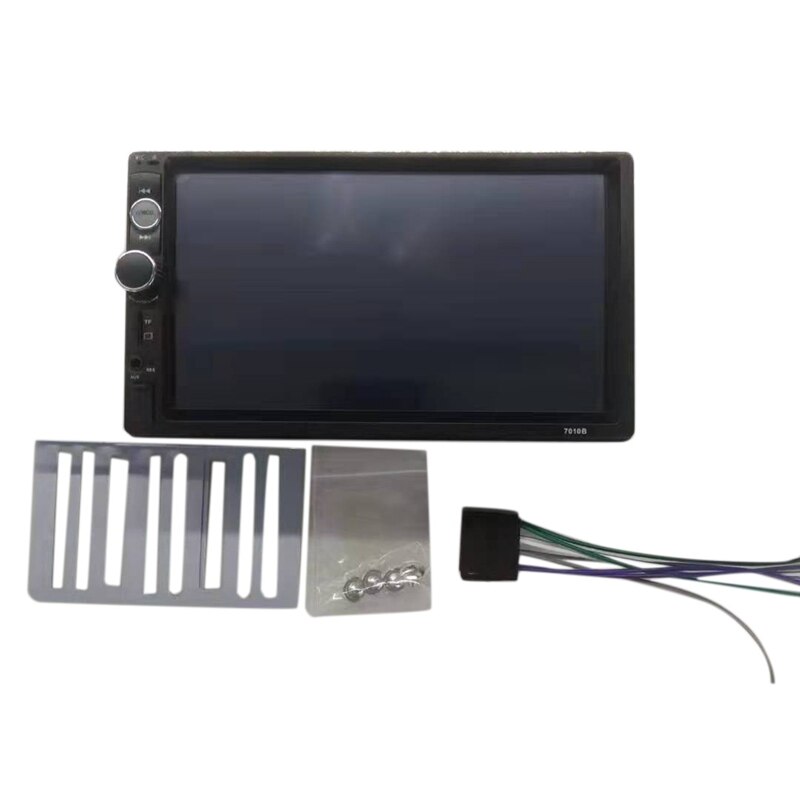 7 Inch Din Car Radio Bluetooth MP5 MP4 Player with Rear View Camera Touchscreen FM TF AUX Mirror Link USB Charge