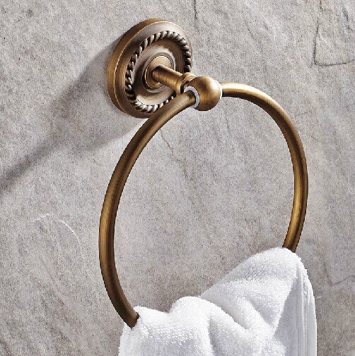 Bathroom accessories wall hand towel holder antique brass towel rack wall towel holder bathroom hardware accessories